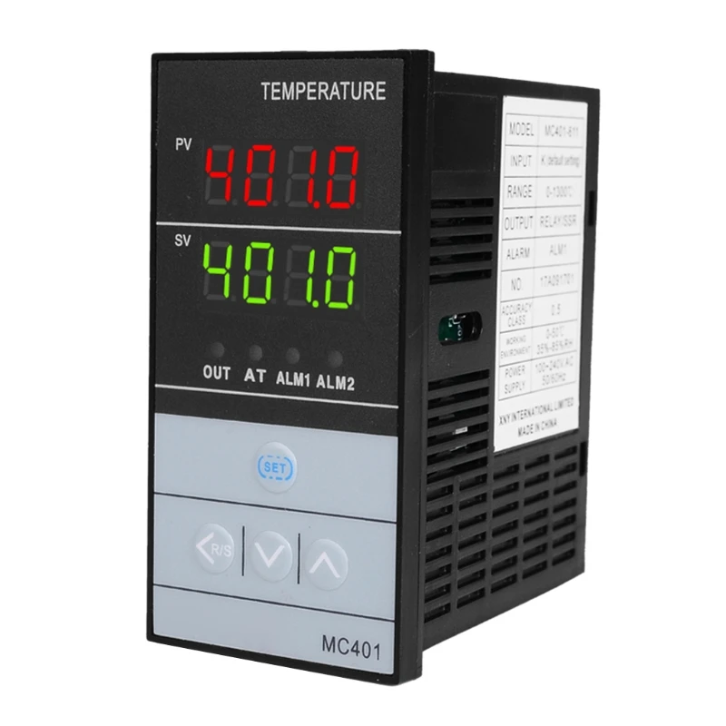 

2in1 Relay + SSR Output PID Thermostat / 85~265VAC for Universal Inout K Pt100 Dropshipping