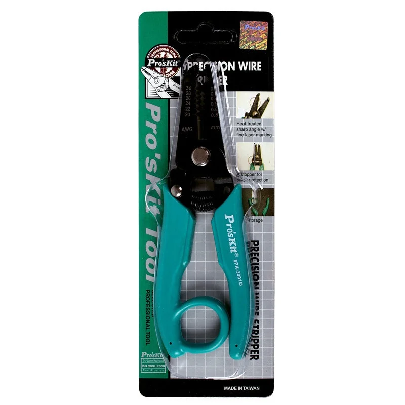 ProsKit 8PK-3002D Clamp Fiber Optic Stripper 8PK-3002D Cable Stripping Tool Fiber Wire Stripper