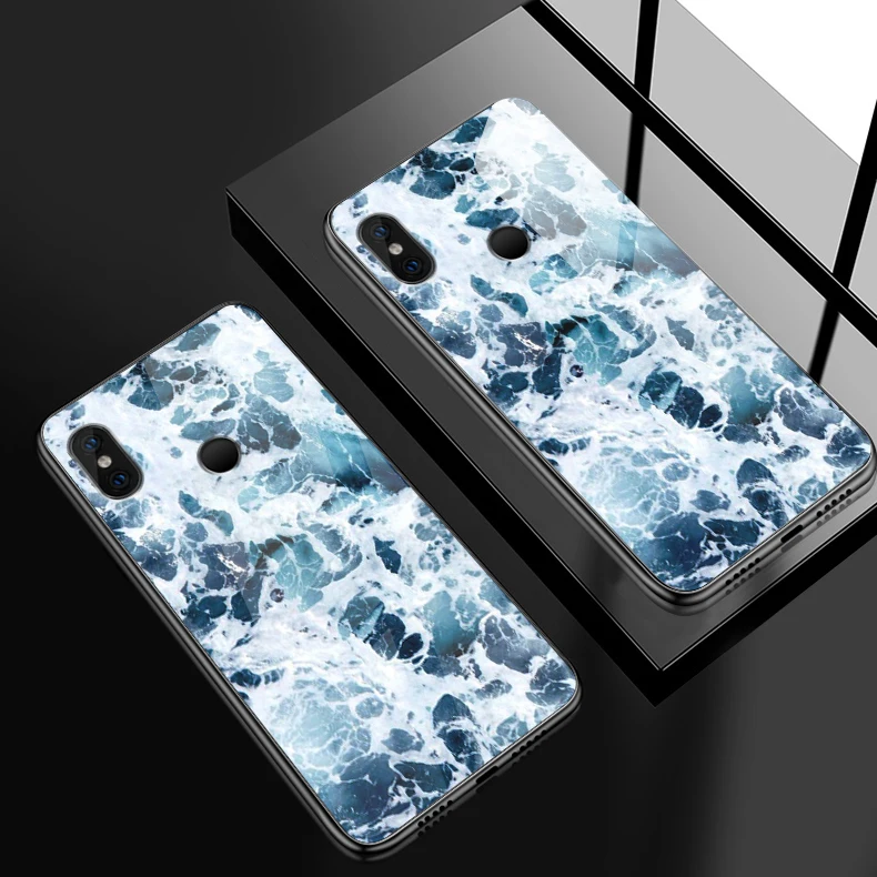 W189 Закаленное стекло чехол для Xiaomi 6X5X8 9 SE A1 A2 Lite TPU чехол для телефона Redmi Note 4x 5A 6 7 Pro Prime противоударный жесткий чехол - Цвет: W189