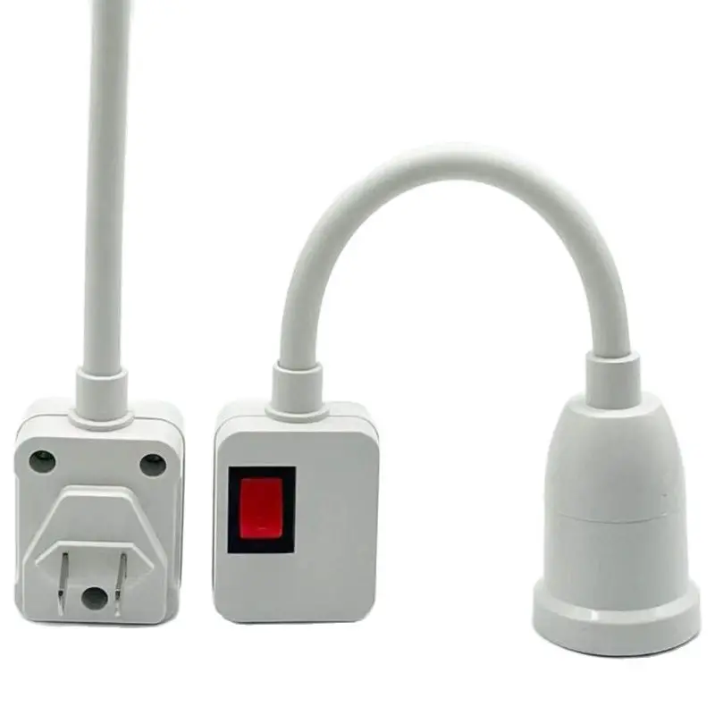 Светодиодная лампа E27 Socket Base Holder Adapter Converter с переключателем EU US UK Plug