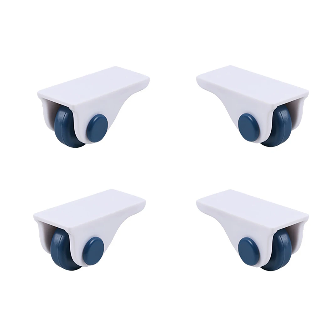 

Self-Adhesive Pulley Small Wheel Storage Box Furniture Caster Wheels Directional Sticky Universal 4Pcs For Trash Can Shelf Boxs