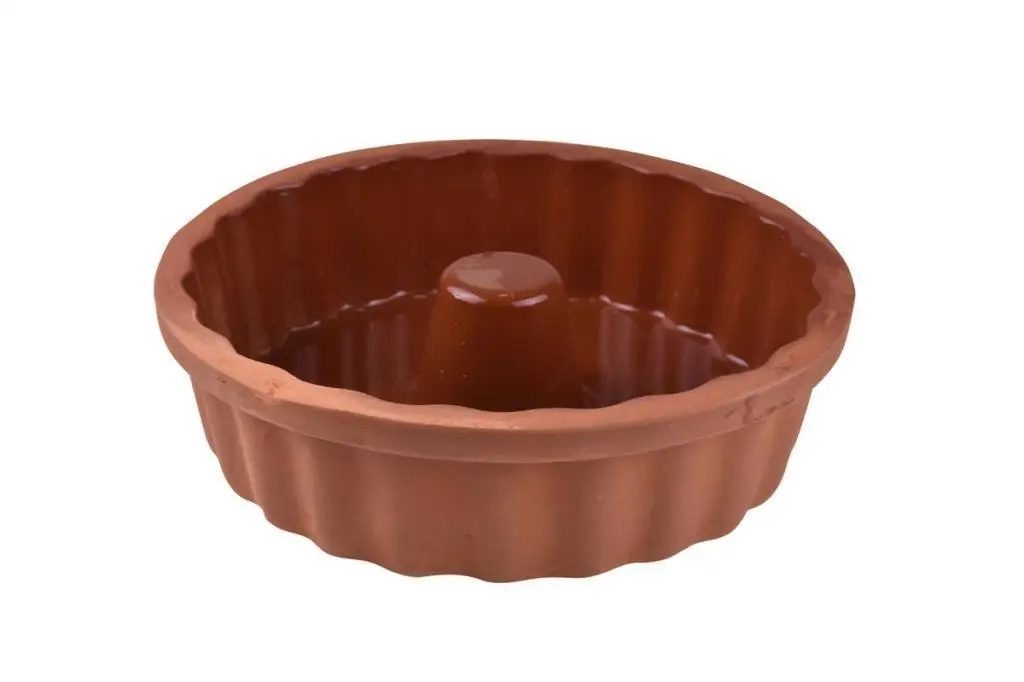 

Mogan-Port Via Pottery 27 cm Glazed Round Cake Mould