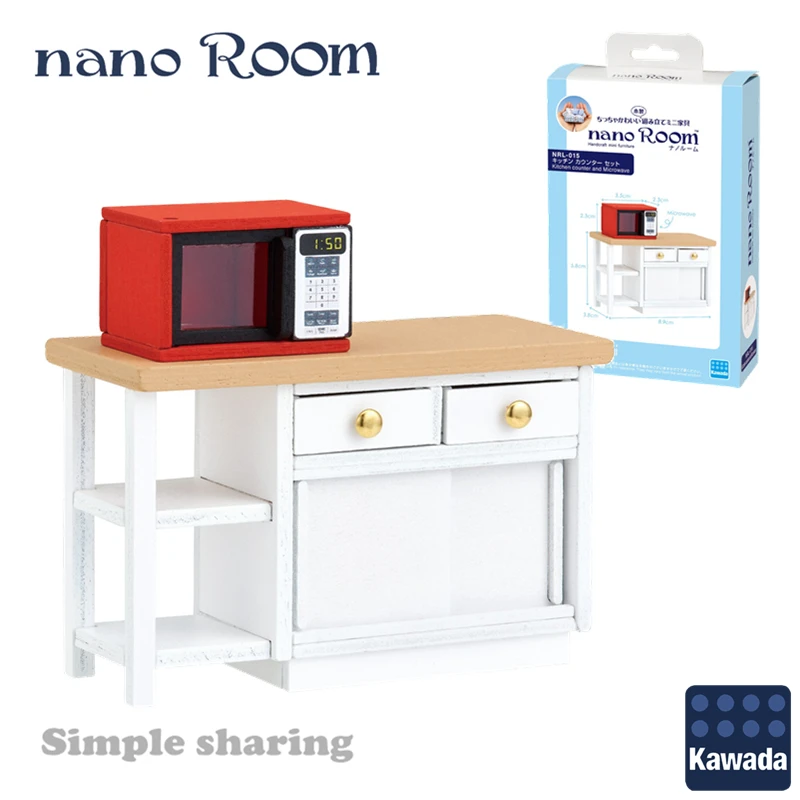 Нано комната ручной работы миниатюрная мебель NanoRoom NRL-015 кухонный счетчик и