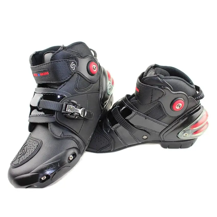 

Leather Motorcycle Boots Speed Motocross Drop Resistance Waterproof Riding Racing Boots