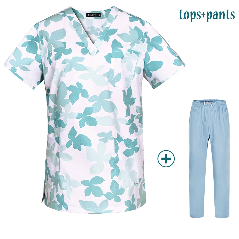 Рабочая одежда унисекс с V-образным вырезом для ухода за питомцами офисная