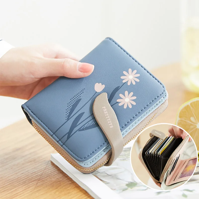 

Fashion PU Leather Short Women Wallet Small Hasp Women Wallets Card Bag With Coin Purse Pockets Credit Holders