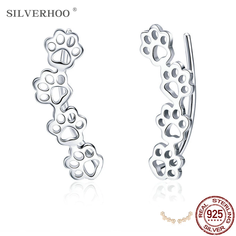 Женские серьги-гвоздики из стерлингового серебра SILVERHOO | Украшения и аксессуары