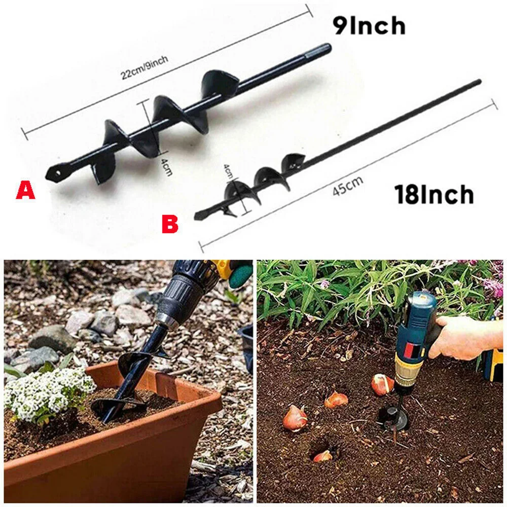 

Auger Spiral Drill Bits Yard Planter Digging Planting Bedding Workshop