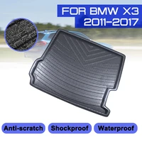for bmw x3 2011 2012 2013 2014 2015 2016 2017 car rear trunk boot mat waterproof floor mats carpet anti mud tray cargo liner