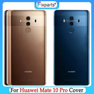 Задняя крышка батарейного отсека 6,0 дюйма для Huawei Mate 10 Pro, Задняя стеклянная крышка корпуса для Huawei Mate 10 Pro, Крышка батарейного отсека