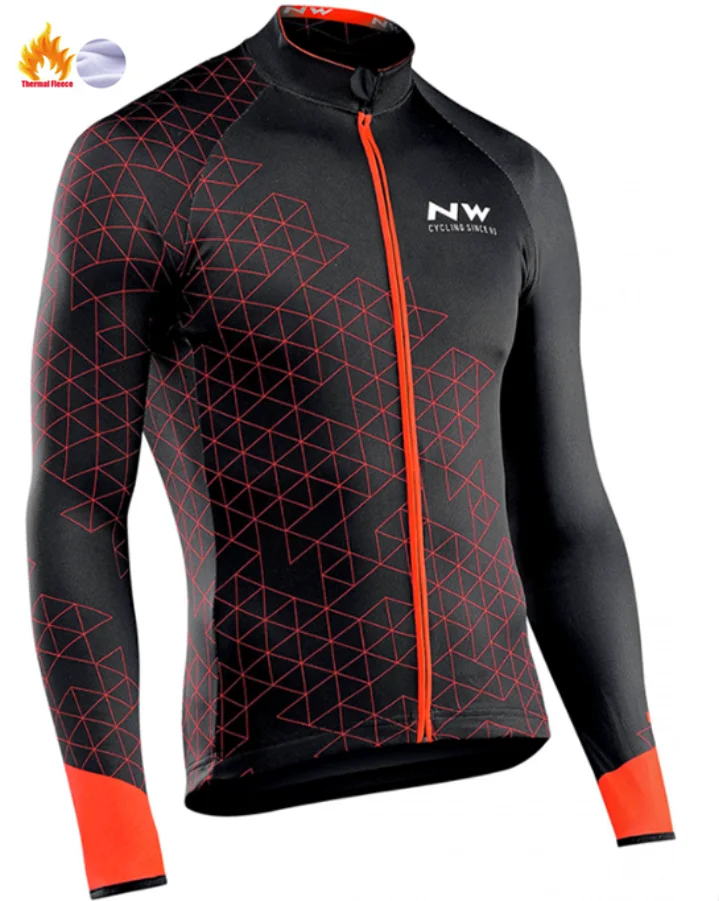 Winter jersey Ropa ciclismo теплый зима Термальность флис велосипедная одежда Для Мужчин's Велоспорт Джерси костюм для прогулок верховой езды на велосипеде, MTB Костюмы комбинезон, комплект - Цвет: Winter jersey