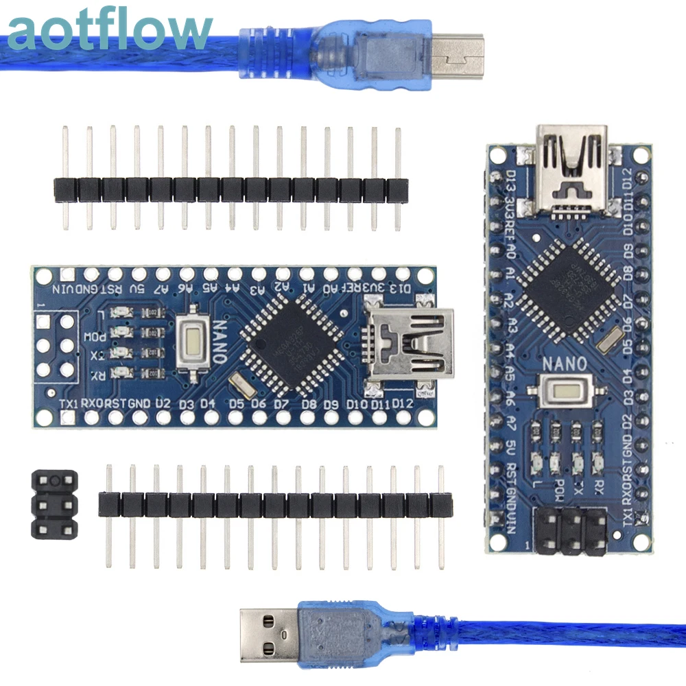 Контроллер Arduino Nano 3 0 nano CH340 ATMEGA328P Mini USB с Загрузчиком (без кабеля) для arduino