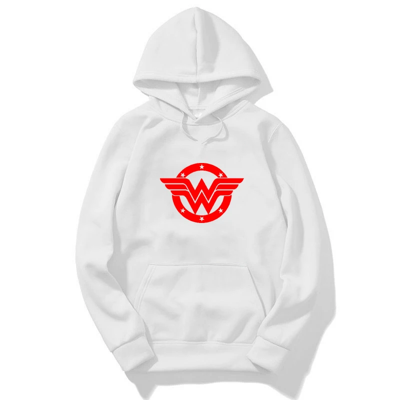 4 Wonder Woman мужской худи-свитшот Женская Толстовка Harajuku розовая одежда пуловер с длинным рукавом Толстовка Зимняя негабаритная Толстовка - Цвет: 4