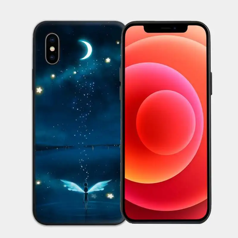 

Magic Moon Tarot Pattern Soft Phone Case for iphone 6s 7 8 plus xr xs 11 12pro max mini case