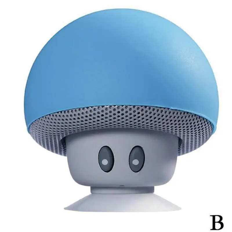 Мультяшные Bluetooth колонки портативные мини грибы формы мобильного телефона стойки Bluetooth колонки водонепроницаемые беспроводные динамики - Цвет: B