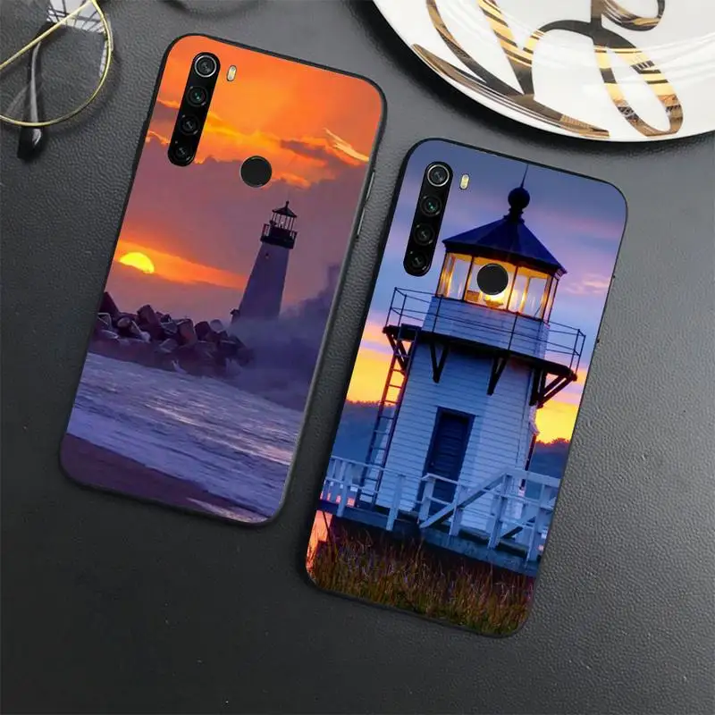 

Lighthouse Seaside scenery Phone Case For Xiaomi Redmi note 7 8 9 t max3 s 10 pro lite coque shell cover funda