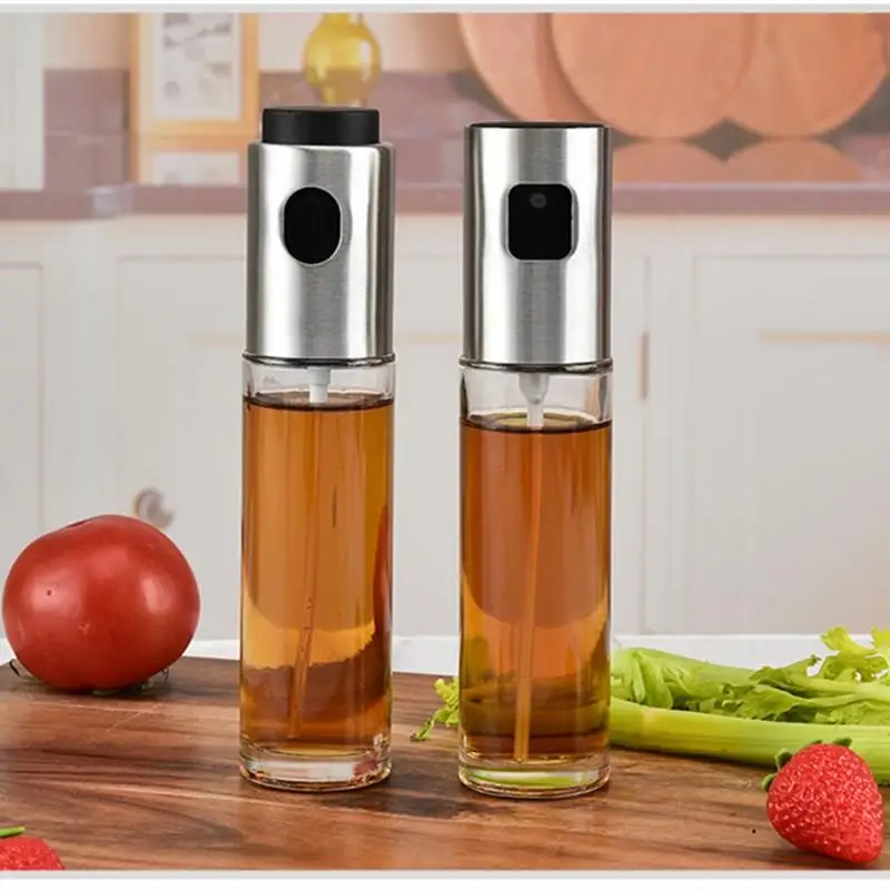 

Kitchen Baking Cook Oil Spray Bottle Vinegar Bottle Oil Dispenser Cooking Tools Salad BBQ Water Pump Gravy Glass Oil spray