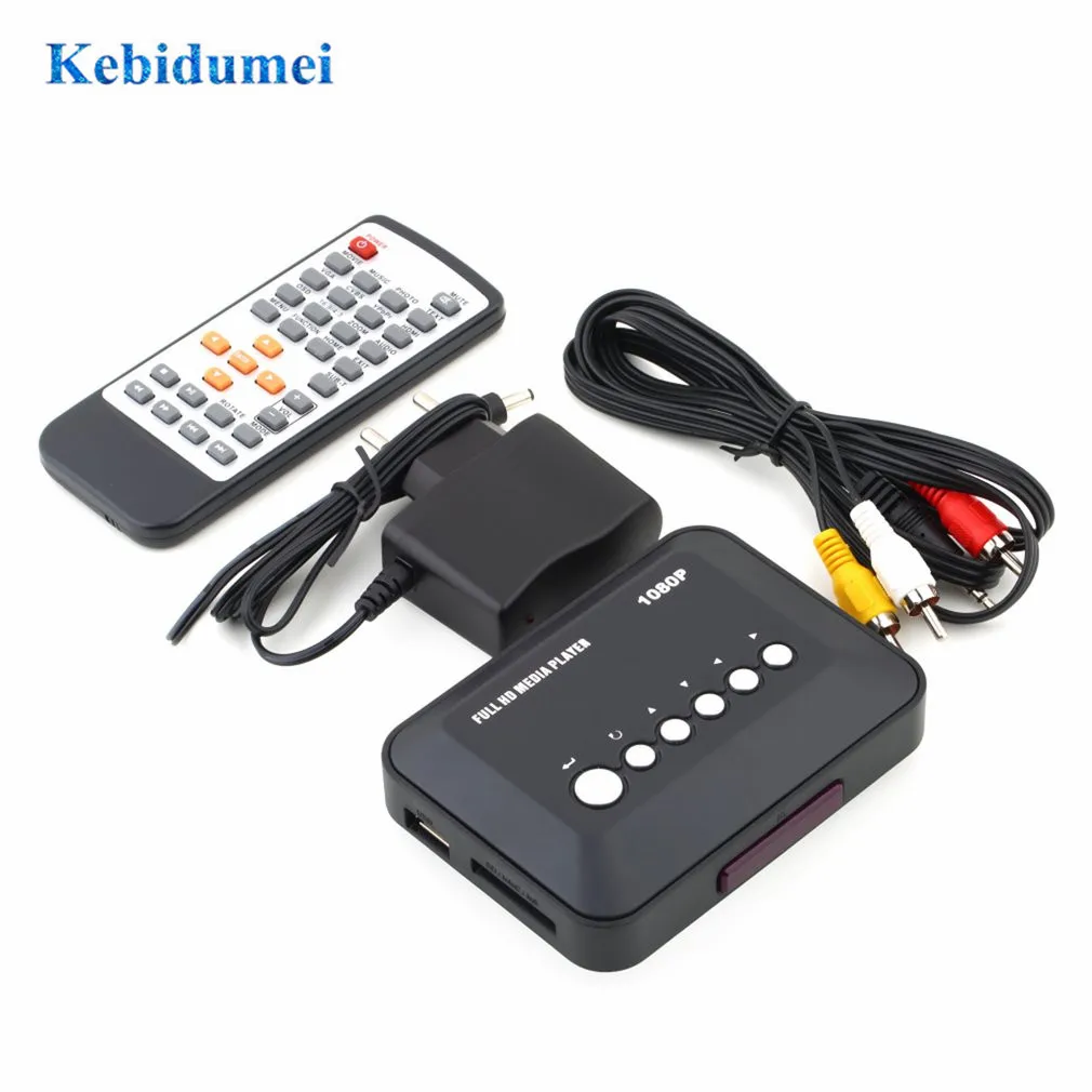 Мини медиаплеер 1080P Full HD SD/MMC TV видео SD MMC RMVB MP3 Multi USB HDMI совместимый с дистанционным