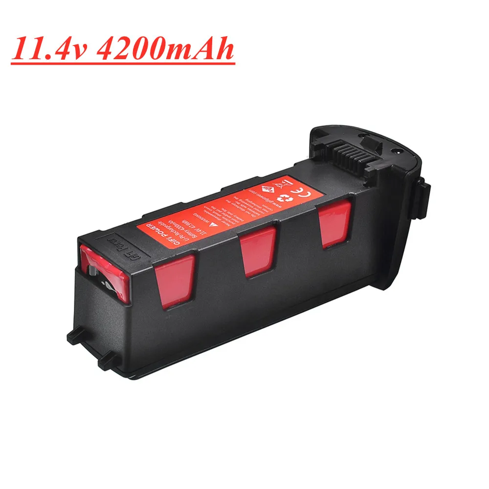 

Upgrade 11.4v 4200mAh Battery for Hubsan H117S Zino GPS RC Quadcopter Spare Parts Intelligent Flight Battery For RC Camera Drone