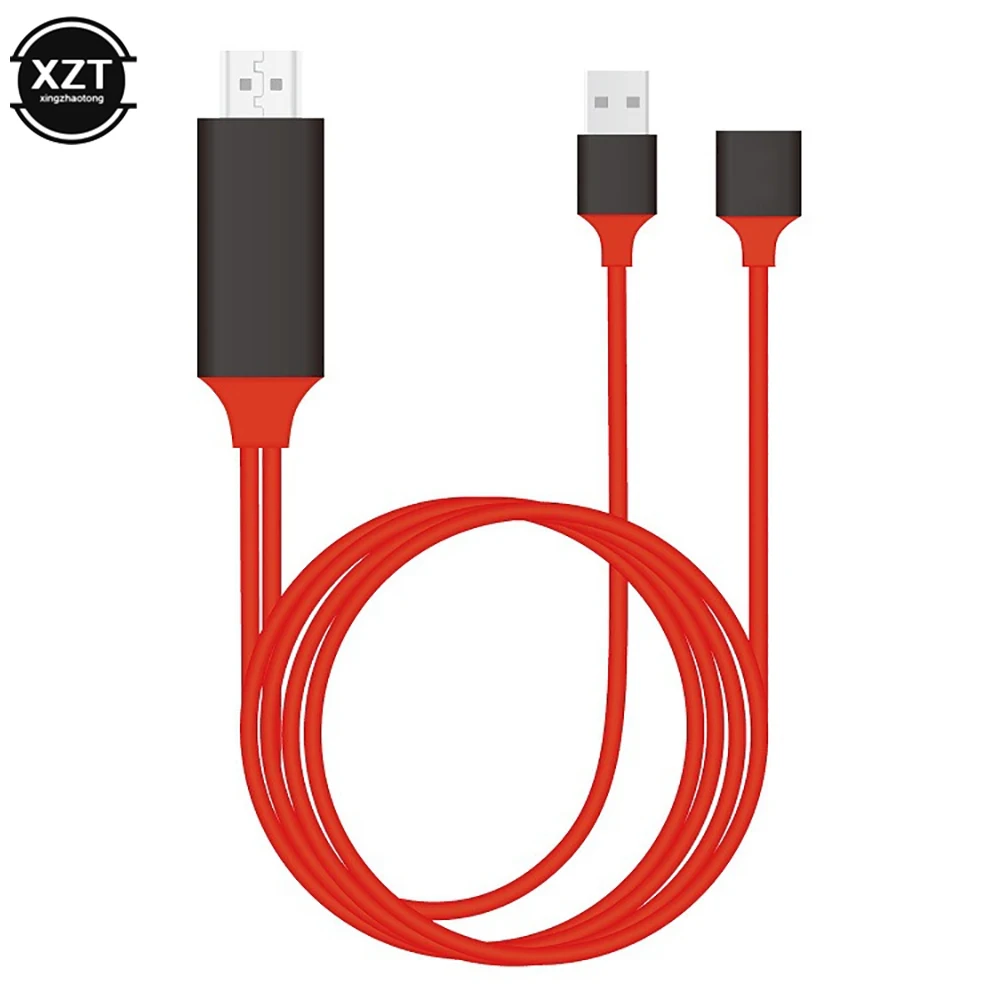 Переходник с USB Type-c на HDMI-совместимый адаптер три в одном зеркальный кабель AV HD TV