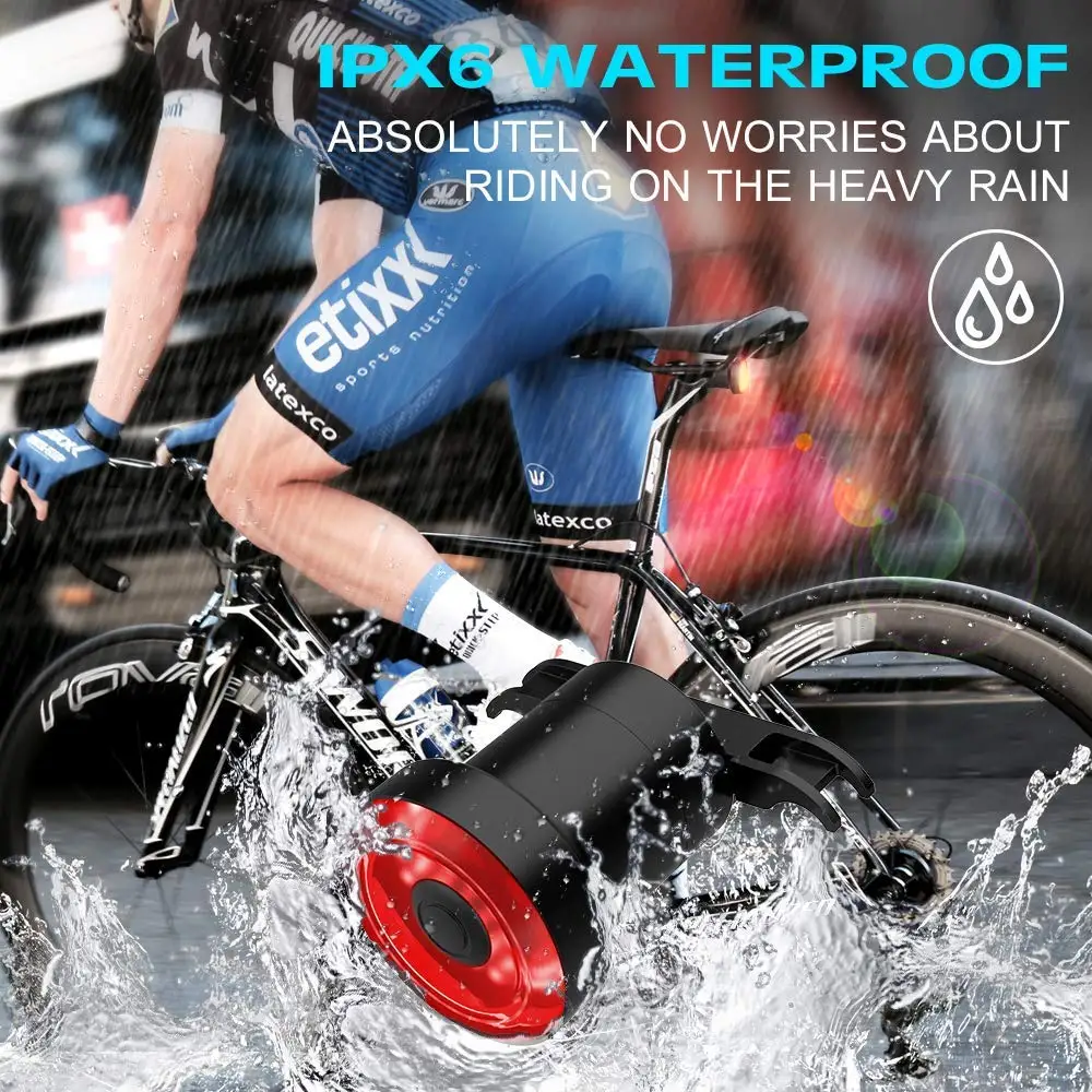 Велосипедный задний фонарь XLITE100 светодиодный для велосипеда с датчиком