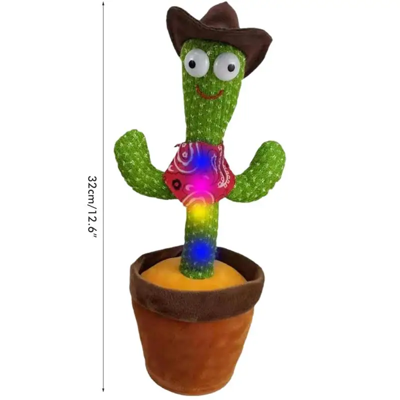 

Dancing Cactus Electric Cactus Plush Toy With 120 English Songs Funny Singing Talking Early Education Toy Kids Gifts Home Decor