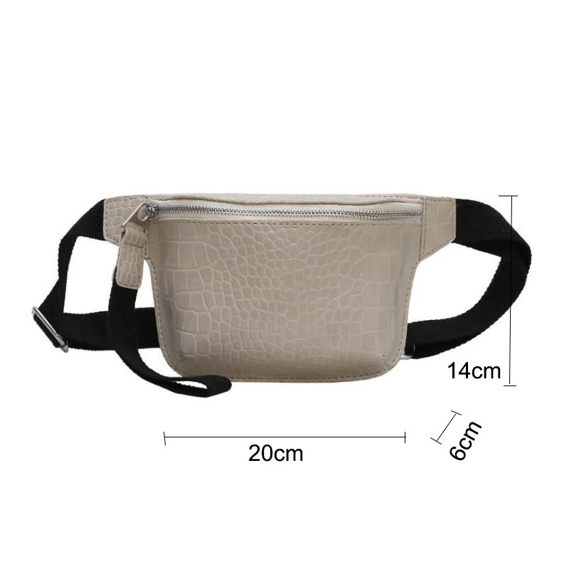 

SWDF Women Bag Waist Bag Crocodile Multicolor Messenger Chest Bag Clutch Female Pu Leather Handbag Cross Body Bag Fashion Purse