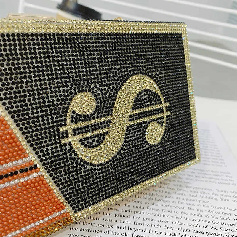 

Luxury Diamond Woman Shoulder Bag Fashion Dollar Box Bag Pearl Crossbody Bag High Quality Purses and Handbag Designer Dinner Bag