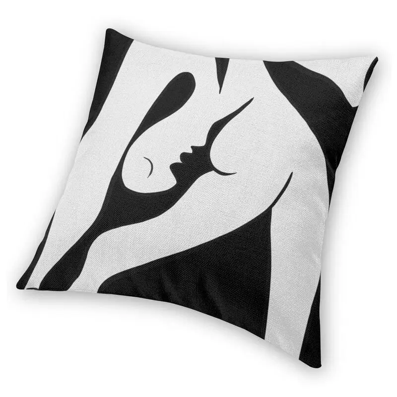Черно-белая нордическая Декоративная Подушка броска бло Пикассо Автомобильная