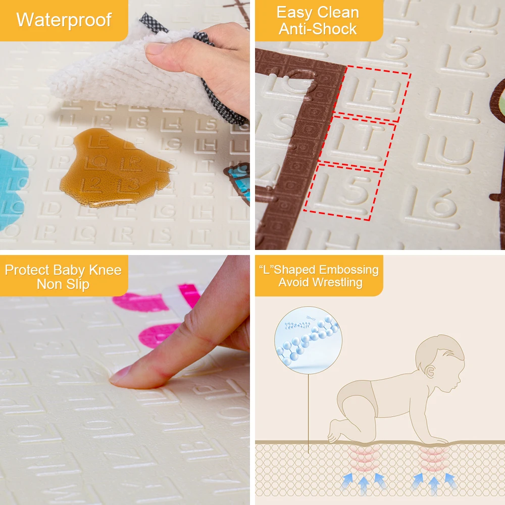 Коврик-пазл детский водостойкий складной развивающие игрушки для детей | Игрушки