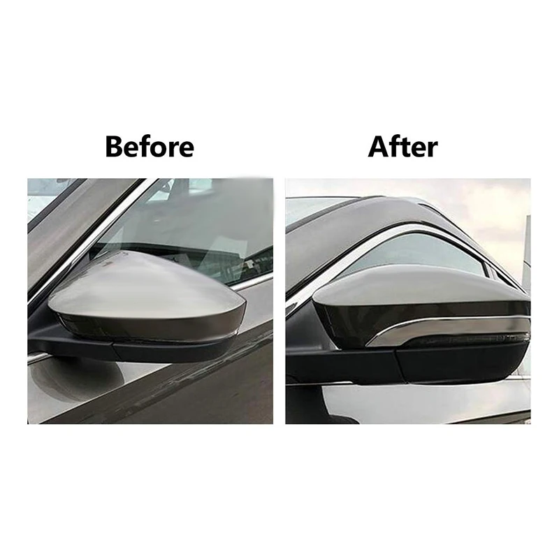 Автомобильный хромированный защитный чехол для зеркала заднего вида Skoda Karoq 2018 |