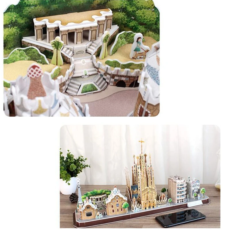Классический головоломки Россия Мексика Красный Sbaski часовой башни Saint Basil's Cathedral, головоломка Кирпич весы Стиль модели комплектов мир здания