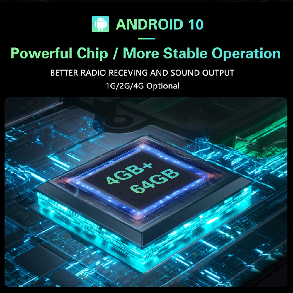 4G сеть 64G Встроенная память Android 10 DSP автомобильный Радио мультимедийный