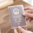 Сумка для паспорта, модный дорожный водонепроницаемый грязеотталкивающий прозрачный чехол из ПВХ для удостоверения личности, визиток, кредитных карт, кошелек, держатель