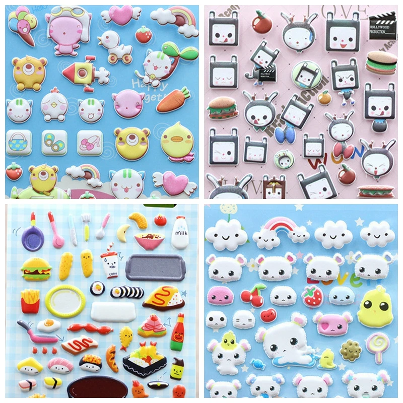 Детские наклейки объемная наклейка для детей пузырьков с милым