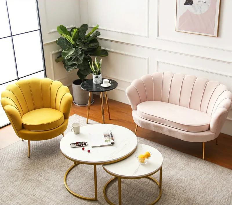 Скандинавский одноместный диван современный простой тигровый стул маленький