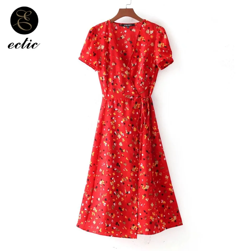 Женское шифоновое платье-трансформер Красное Платье макси с V-образным вырезом и