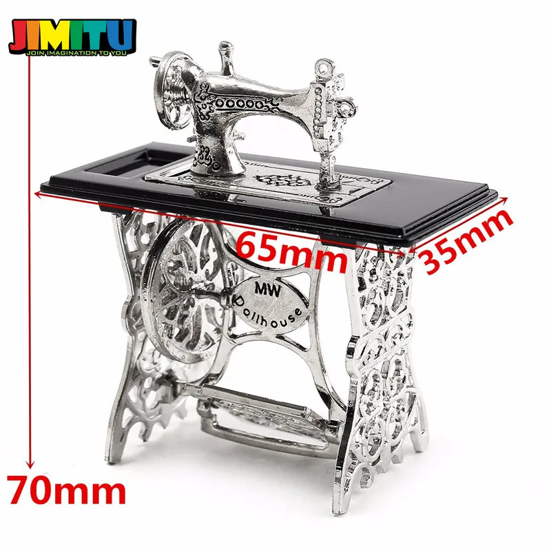 JIMITU миниатюрная швейная машина винтажная игрушка мебель игрушки подарки для 1/12