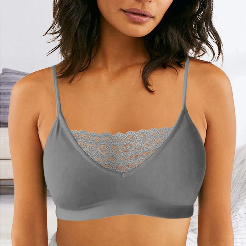 2020 Fashion Sexy Women Lace Vest Chest Cropped Tops Small Straps Elastic Cage Camisole Tank New Sports |