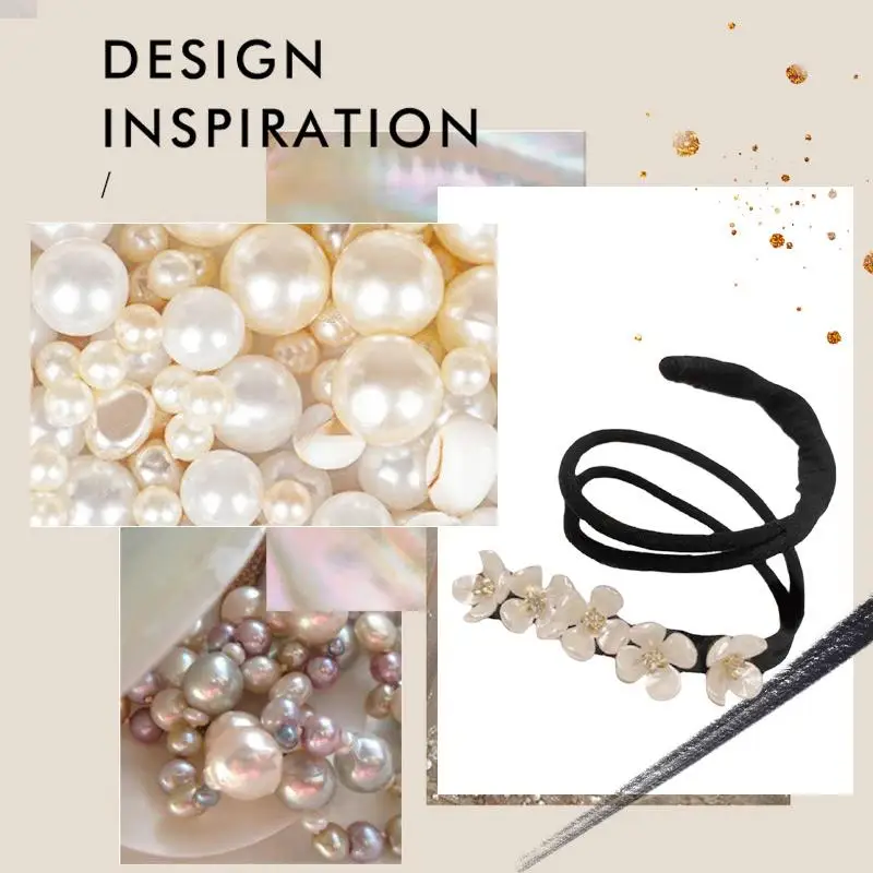 

Clip per capelli fiore pigro Vintage Shell Pearl Hairpin Bun Hairstyle Hair Stick Women Elegant Hair Scrunchies Flower Hair Make