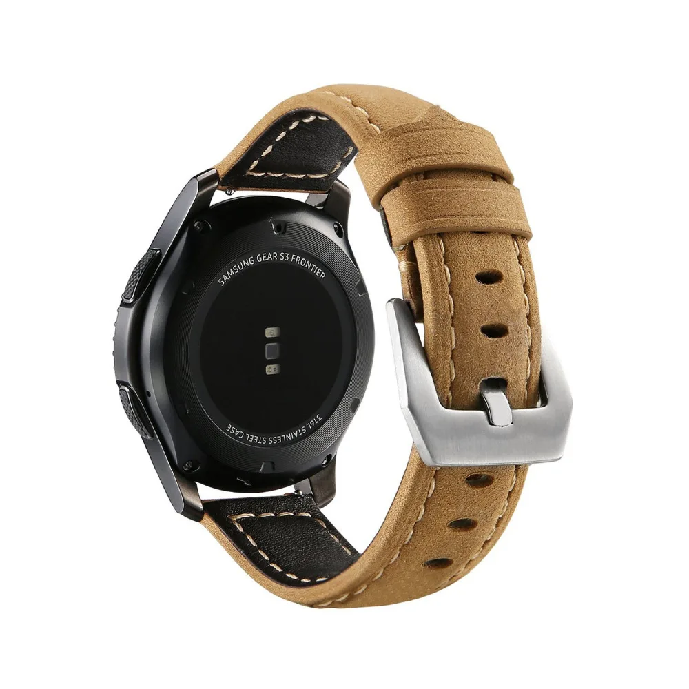 Huawei watch GT 2 кожаный ремешок для samsung Galaxy watch 46 мм gear s3 Frontier band браслет 22 мм ремешок gear S 3 Классический 46 мм
