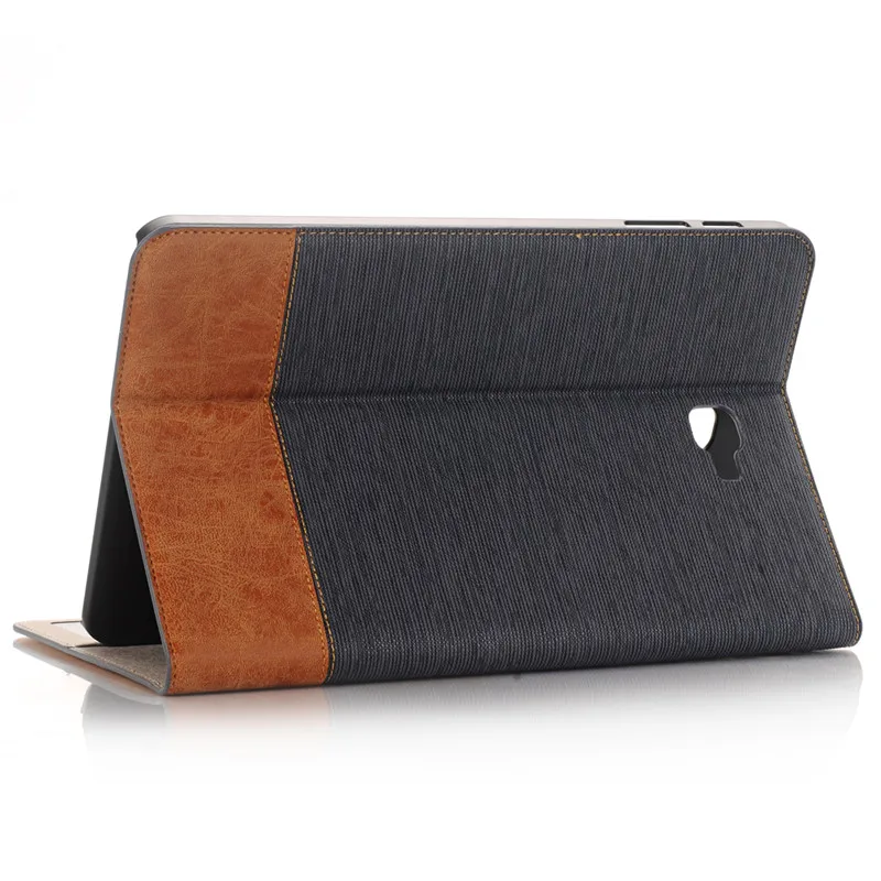 Новый высококачественный Джинсовый чехол бумажник кожаный для Samsung Galaxy Tab A 10 1 2016