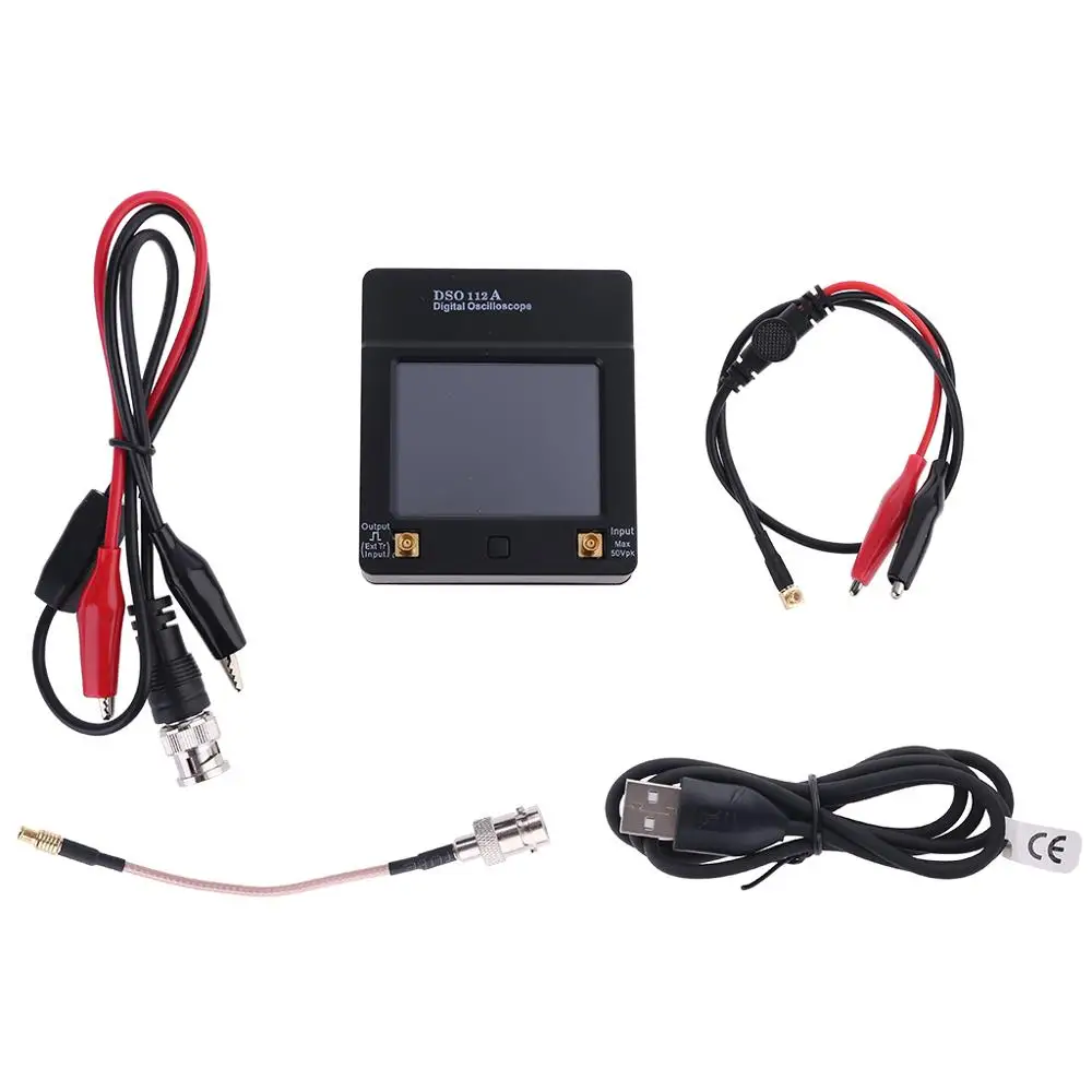 DSO 112A Мини цифровой осциллограф с сенсорным экраном TFT Портативный Карманный USB