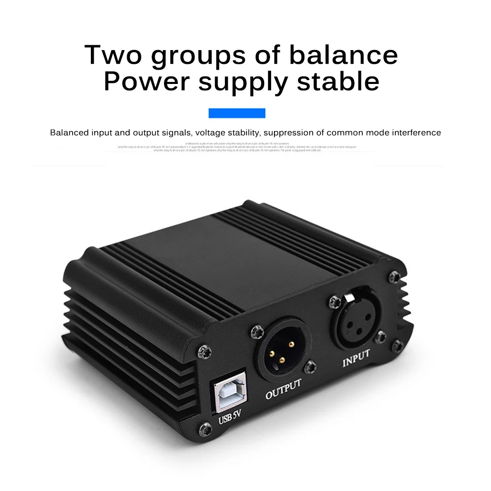 1 канальный 48V USB Phantom Питание 5 футов кабель XLR Сделано в Китае для 3Pin микрофонный