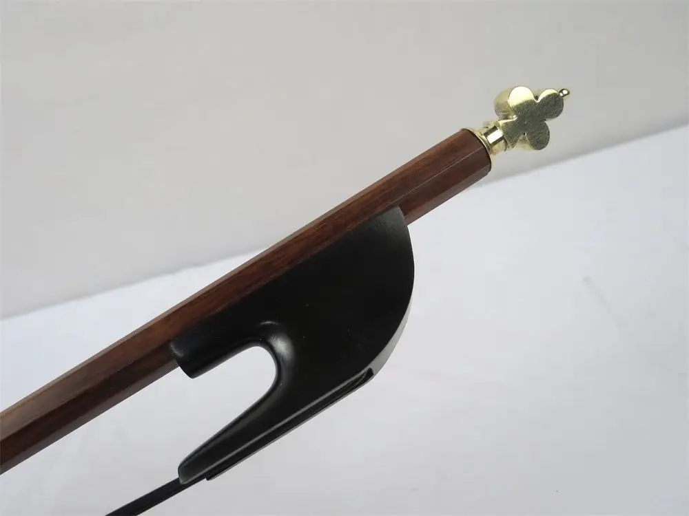 

baroque style upright bass bow 3/4, black Horsehair letterwood3/4 bass bow#10241