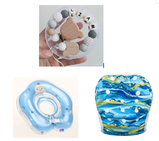 Набор со стандартным держателем с именем ребенка + надувной буй для экологически