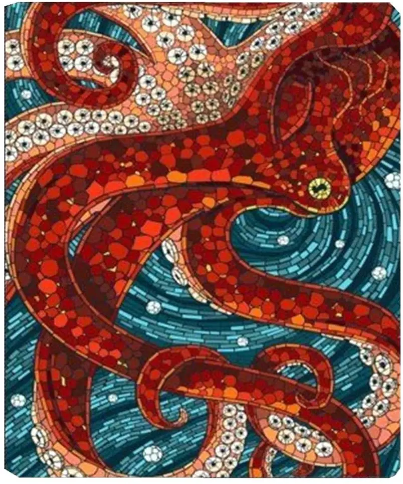 

Одеяло Осьминог красное, Флисовое одеяло для путешествий, дивана, кровати, 58x80 дюймов