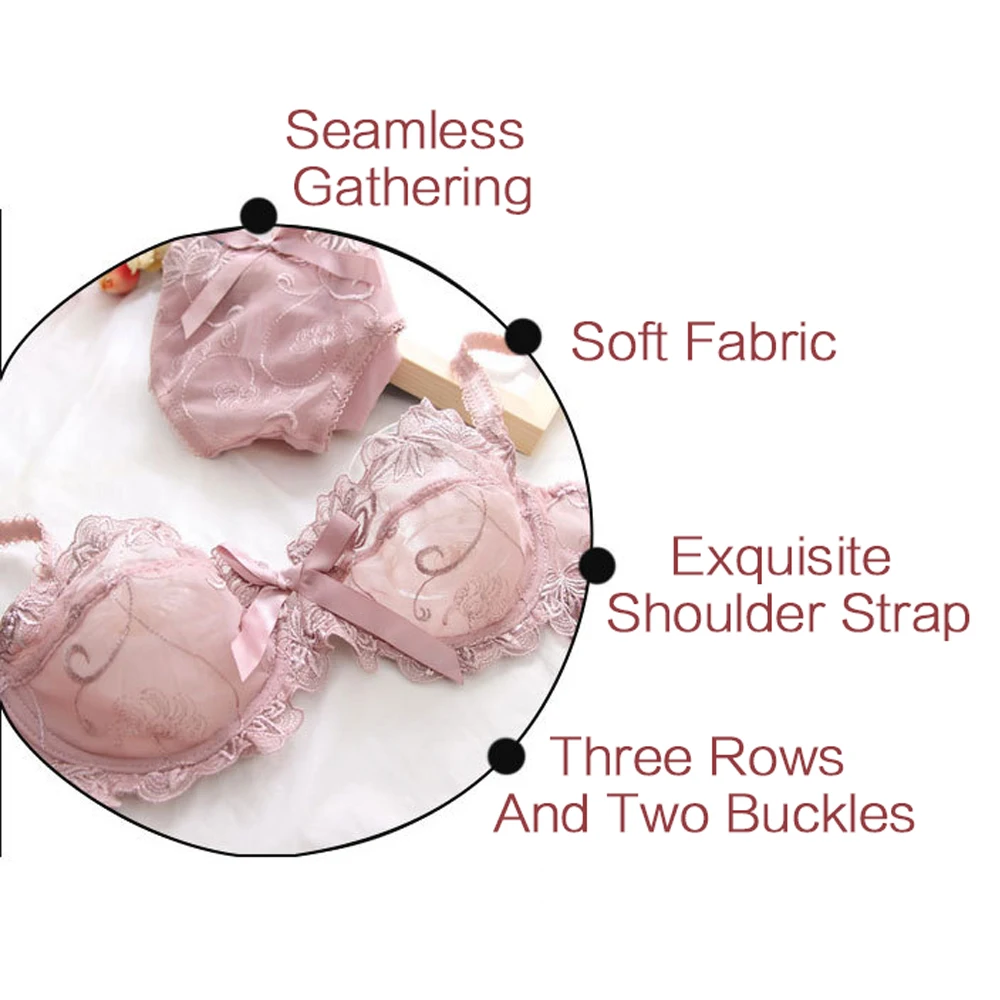 Ультратонкий женский сексуальный комплект с бюстгальтером прозрачные кружевные