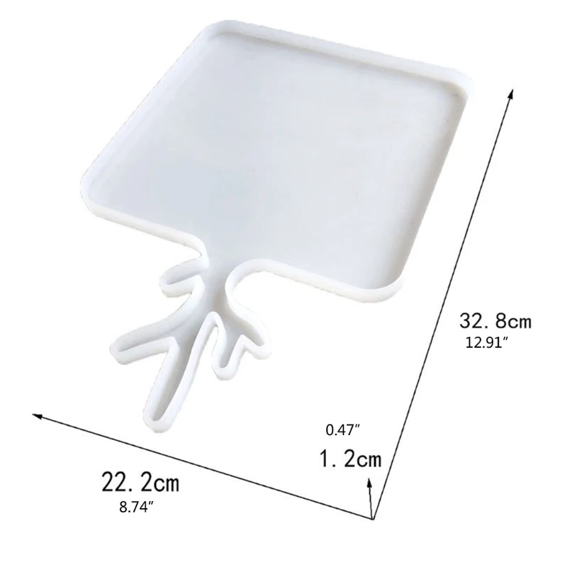 

Antler Handle Fruit Tray Mold Epoxy Resin DIY Craft for Home Decoration