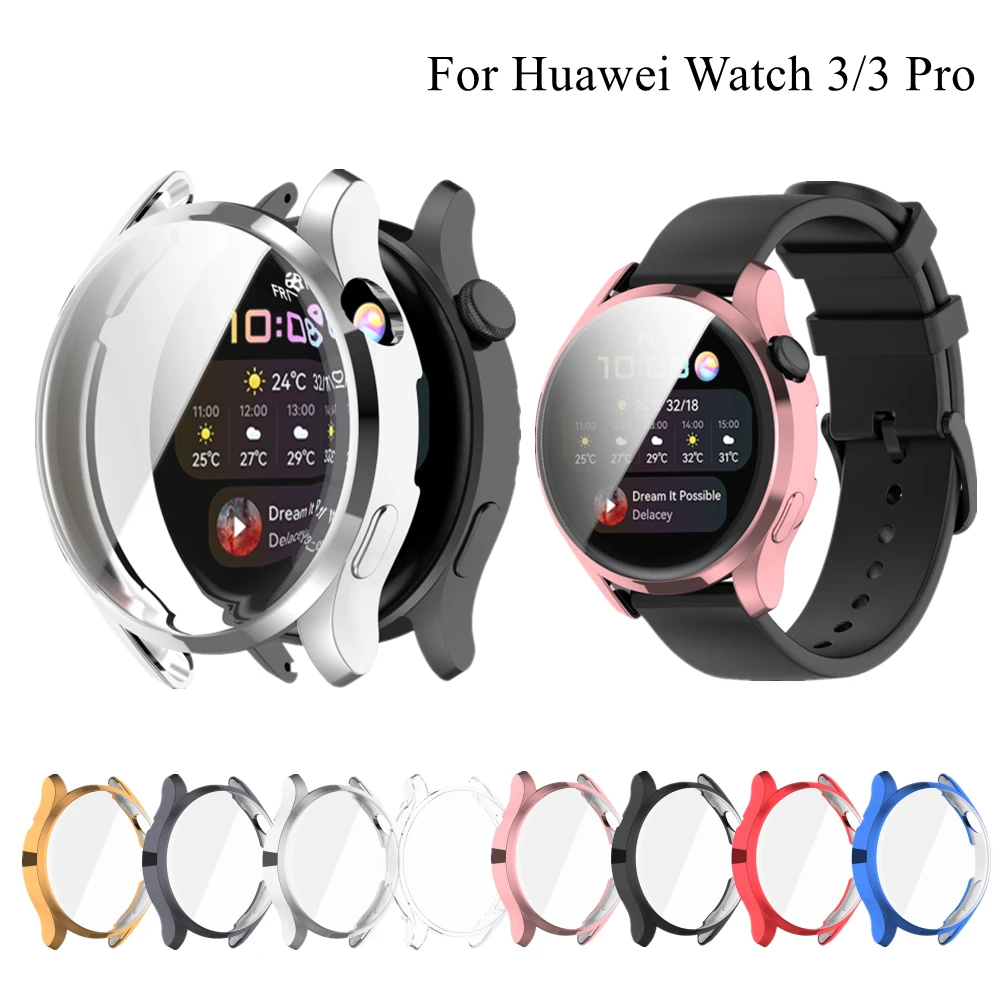 

Ultra Slim Protector Case for Huawei Watch 3 3Pro Soft Watch Cover Protective Bumper All-inclusive Shell For Huawei Watch 3 Pro